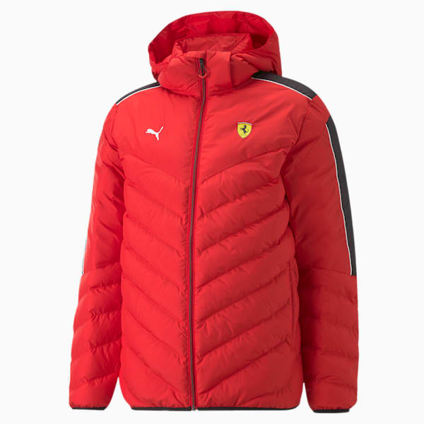 Scuderia Ferrari Race MT7 Men's Regular Fit Ecolite Jacket, Rosso Corsa, extralarge-IND
