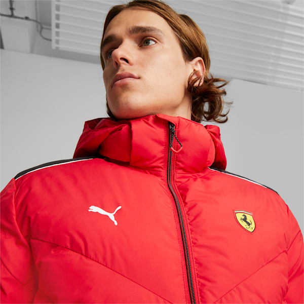 Scuderia Ferrari Race MT7 Men's Regular Fit Ecolite Jacket, Rosso Corsa, extralarge-IND