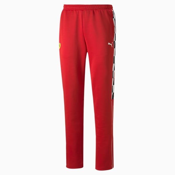 Ferrari Race MT7 Men's Regular Fit Track Pants, Rosso Corsa, extralarge-IND