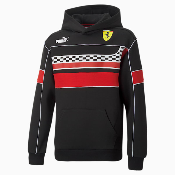 Scuderia Ferrari Race SDS Motorsport Hoodie Youth, Puma Black, extralarge-IND
