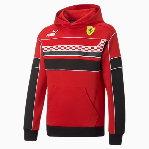 Scuderia Ferrari Race SDS Motorsport Hoodie Youth, Rosso Corsa, extralarge-IND