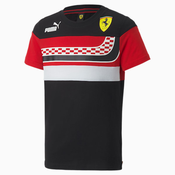 T-shirt sports motorisés Scuderia Ferrari Race SDS Jeunes, Puma Black, extralarge