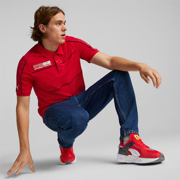 Scuderia Ferrari Race Polo Shirt Men, Rosso Corsa