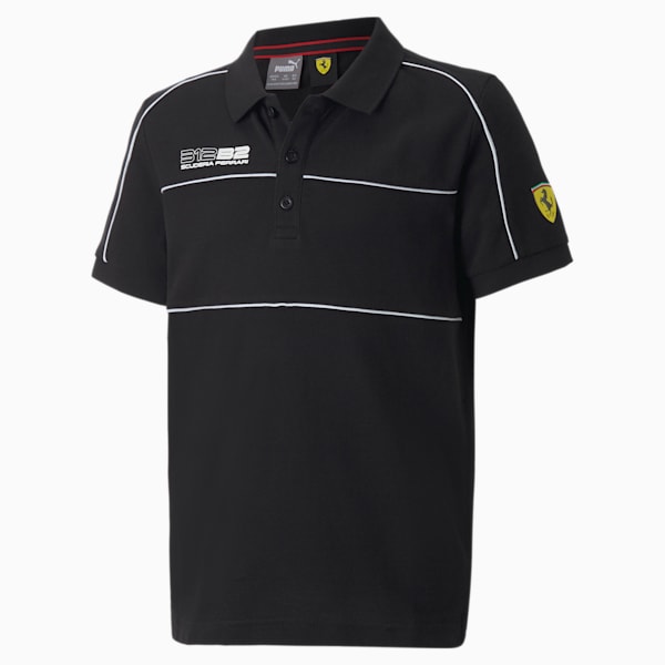 Scuderia Ferrari Race Motorsport Polo Shirt Youth, Puma Black