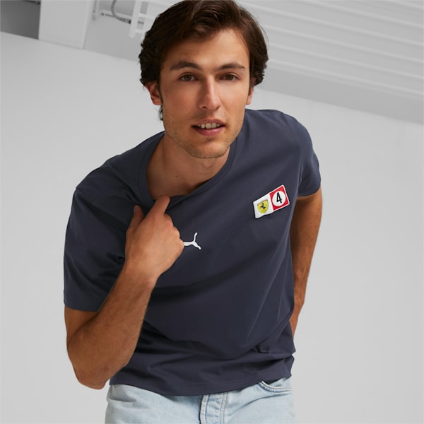 Scuderia Ferrari Shield Men's T-Shirt, Parisian Night, extralarge-IND