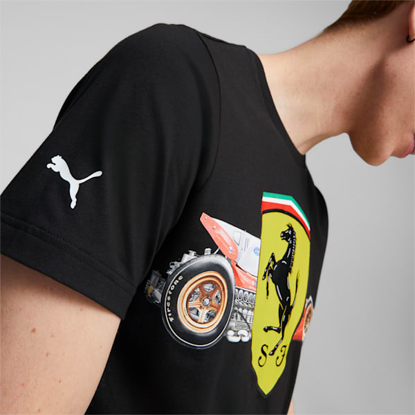Scuderia Ferrari Shield Men's T-Shirt, Puma Black, extralarge-IND