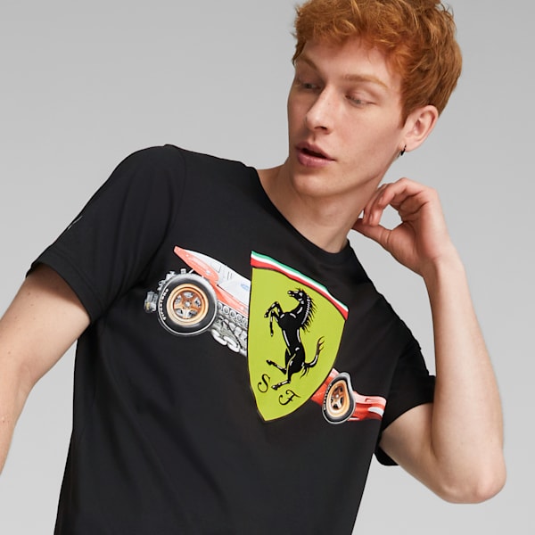 Scuderia Ferrari Shield Men's Tee, Puma Black, extralarge