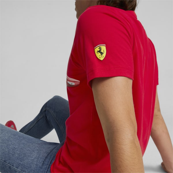 Scuderia Ferrari Shield Men's T-Shirt, Rosso Corsa, extralarge-IDN