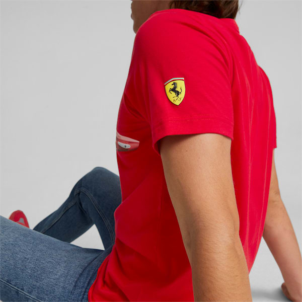 Scuderia Ferrari Shield Men's T-Shirt, Rosso Corsa, extralarge-IND