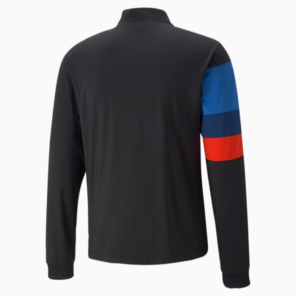 BMW M Motorsport Slim Fit Men's Track Jacket, Puma Black-M color, extralarge