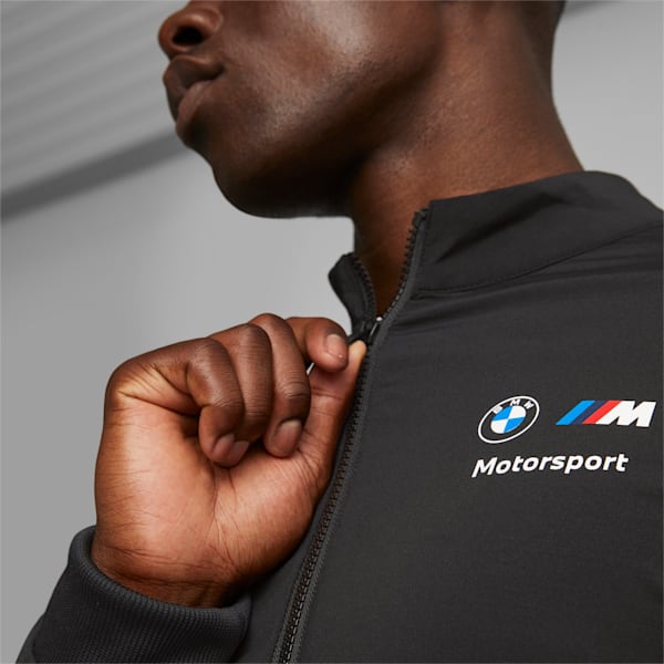 Chamarra de pista de ajuste estrecho para hombre BMW M Motorsport, Puma Black-M color, extralarge