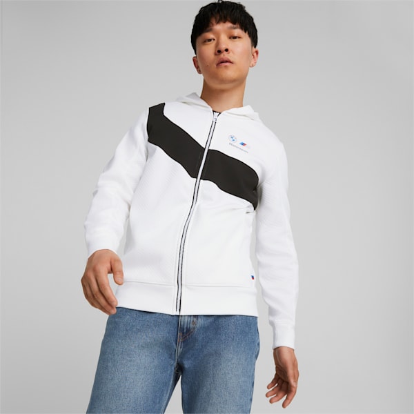 BMW M Men's Hooded Sweat Jacket | PUMA