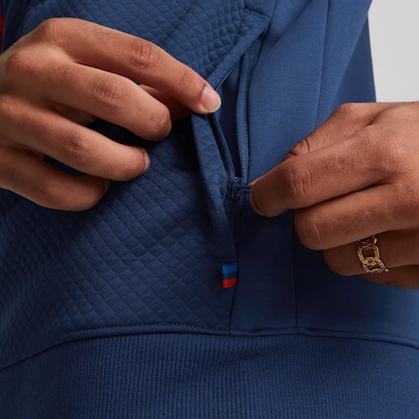 BMW M Motorsport Hdd Men's Sweat Jacket, Estate Blue, extralarge-IND