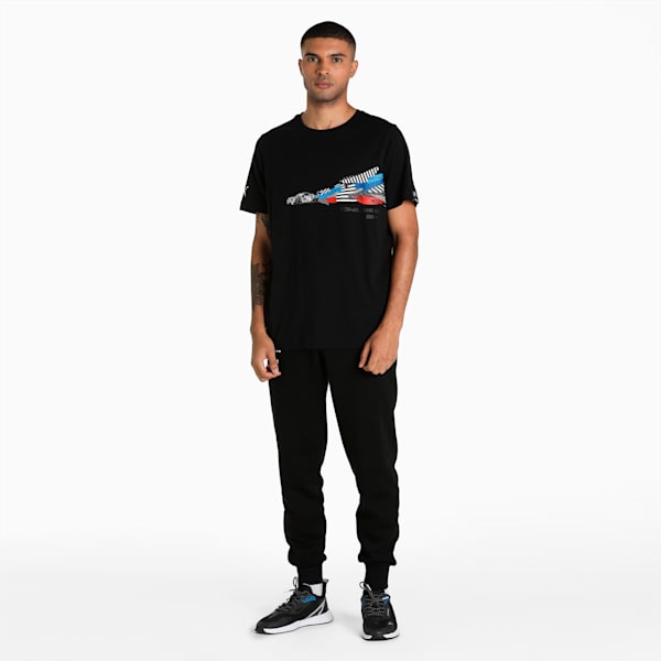 BMW M Motorsport Car Graphic Men's T-Shirt, Puma Black, extralarge-IND