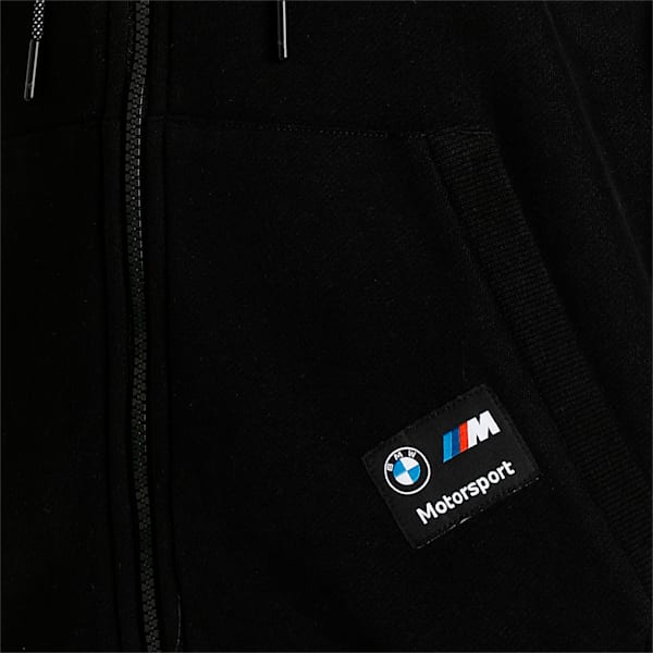 BMW M Motorsport Women's Hooded Sweat Jacket, Puma Black, extralarge-IND