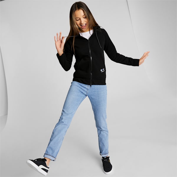 Chamarra deportiva con capucha para mujer BMW M Motorsport, Puma Black, extralarge