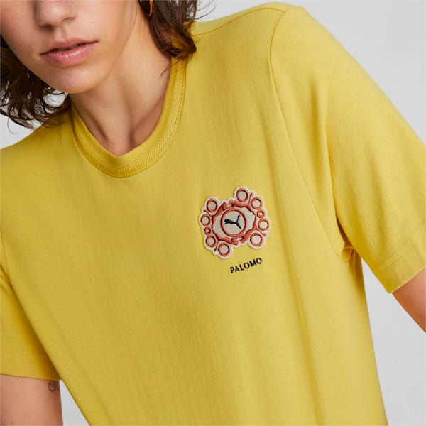 PUMA x PALOMO Unisex Crew-Neck T-shirt, Super Lemon, extralarge-IND