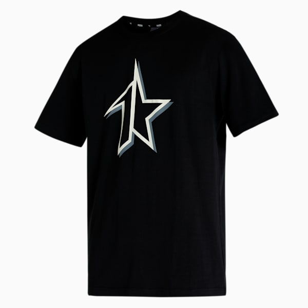 Men's Relaxed Fit T-Shirt, Puma Black, extralarge-IND