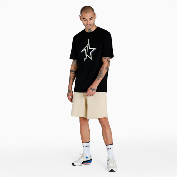 Men's Relaxed Fit T-Shirt, Puma Black, extralarge-IND