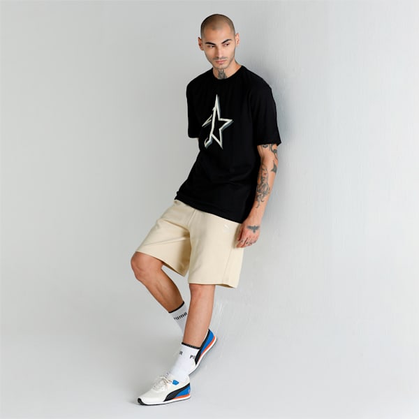 Men's Relaxed Fit T-Shirt, Puma Black, extralarge-IND