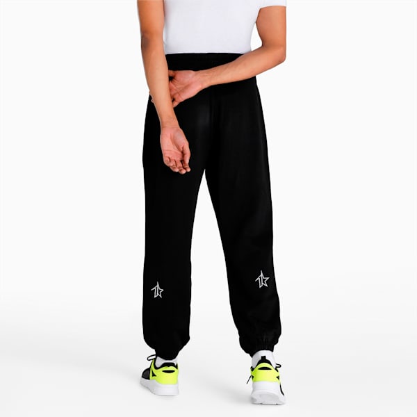 Men's Knitted Relaxed Fit Pants, Puma Black, extralarge-IND