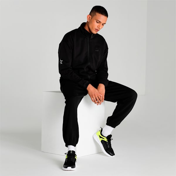 Men's Knitted Relaxed Fit Pants, Puma Black, extralarge-IND