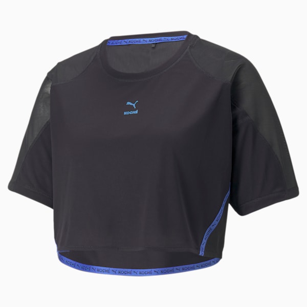 ウィメンズ PUMA x KOCHE クロップド 半袖 Tシャツ, Puma Black