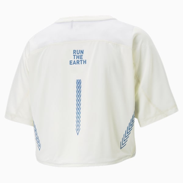 PUMA x KOCHÉ Cropped Short Sleeve Tee Women, White Asparagus