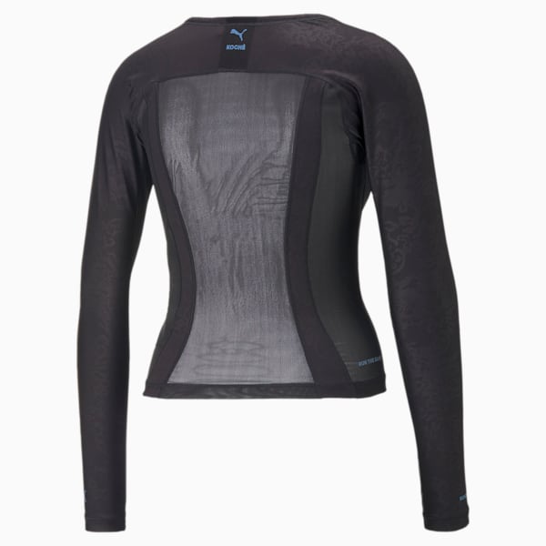 PUMA x KOCHÉ Women's Cropped Long Sleeve Tee, Puma Black