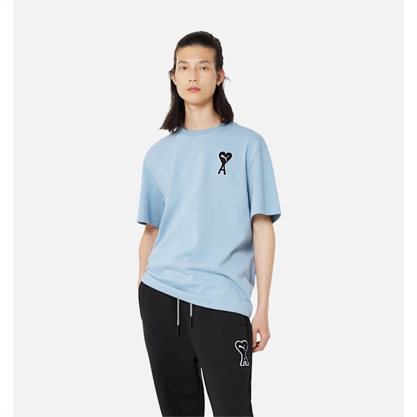 PUMA x AMI Relaxed Fit T-Shirt, Faded Denim, extralarge-AUS