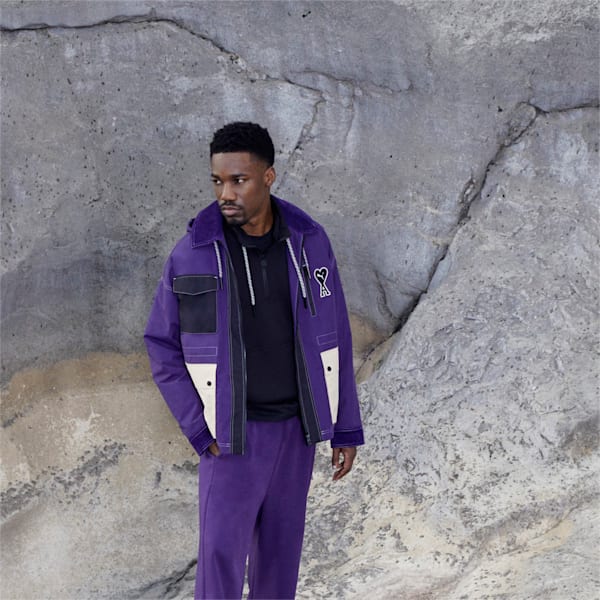 PUMA x AMI Half-Zip Sweatshirt, Puma Black