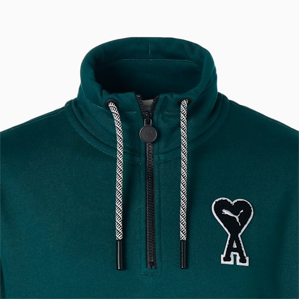 ユニセックス PUMA x AMI ハーフジップ スウェット, Varsity Green