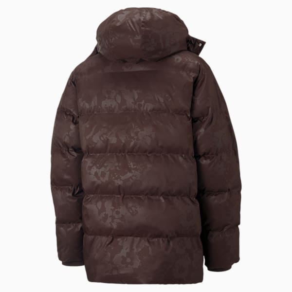 Hooded Puffer Jacket - Dark Chocolate