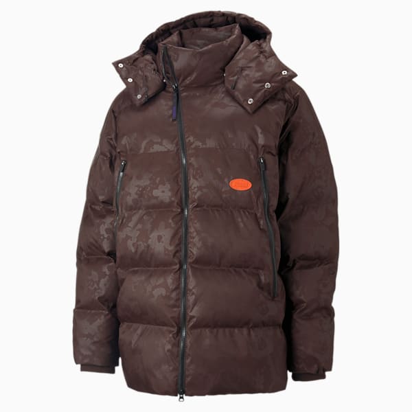 PUMA x PERKS AND MINI Puffer Jacket, Dark Chocolate--AOP, extralarge