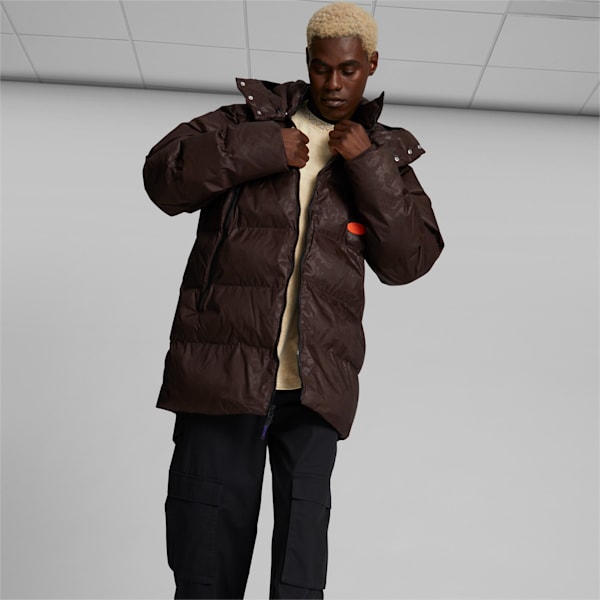 PUMA x PERKS AND MINI Puffer Jacket, Dark Chocolate--AOP, extralarge