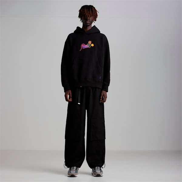 PUMA x P.A.M. Men's Relaxed Fit Hoodie, Puma Black, extralarge-IND