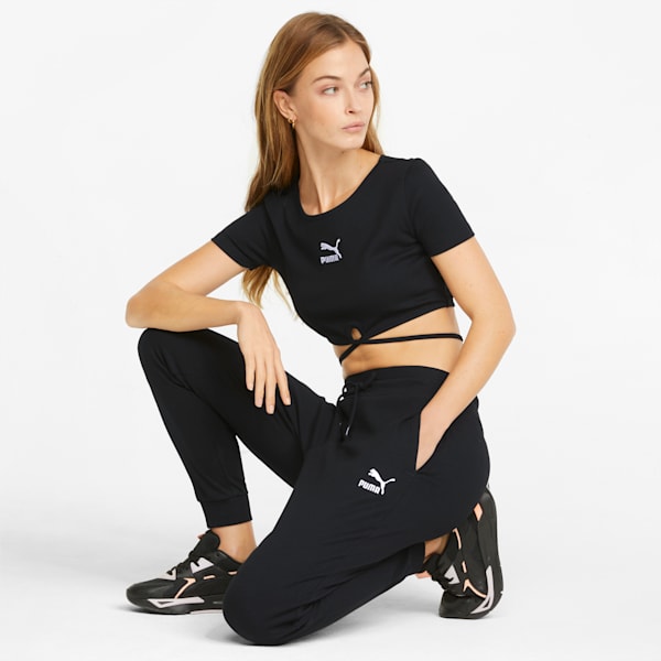 Puma Women's Regular Track Pants (53965201_Black : : Clothing &  Accessories