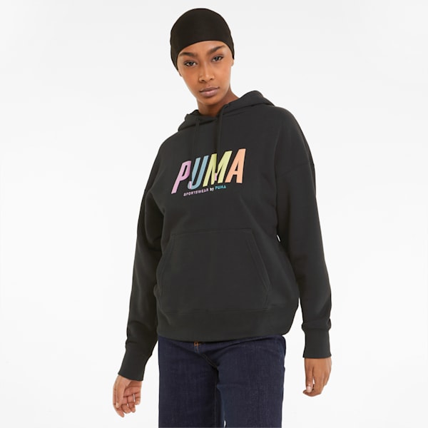 Kangourou graphique SWxP Femme, Puma Black, extralarge