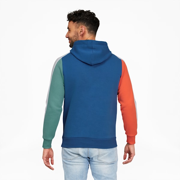 Go For Colorblock T7 Men's Hoodie, Vallarta Blue, extralarge