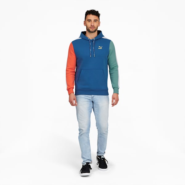 Go For Colorblock T7 Men's Hoodie, Vallarta Blue, extralarge