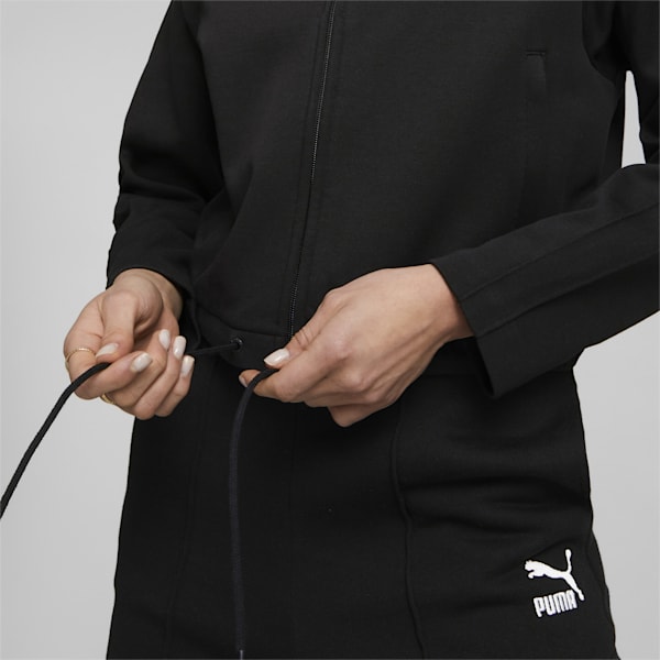 T7 Women's Relaxed Fit Track Jacket, Puma Black, extralarge-AUS