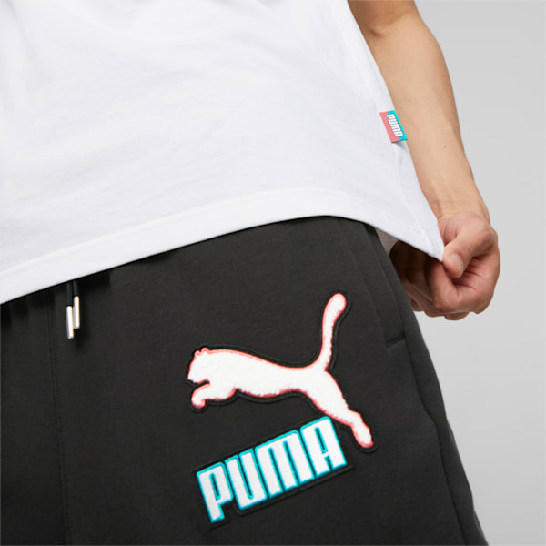 Camiseta estampada Fandom para hombre, Puma White