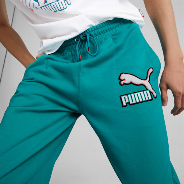 Fandom Men's Relaxed Fit Sweat Pants, Deep Aqua, extralarge-IND