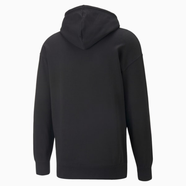 Fandom Men's Relaxed Fit Hoodie, Puma Black, extralarge-IND