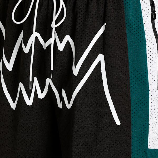 First Team Men's Regular Fit Basketball Shorts, Puma Black, extralarge-IND
