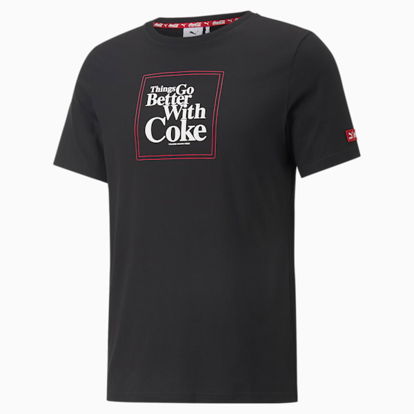 PUMA X COCA COLA Graphic Men's Regular Fit T-Shirt, Puma Black, extralarge-AUS