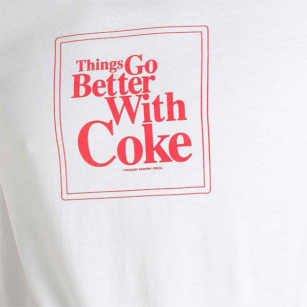 PUMA X COCA COLA Graphic Men's Regular Fit T-Shirt, Puma White, extralarge-IND