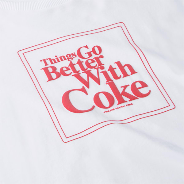 Playera deportiva para hombre PUMA x COCA-COLA, Puma White, extralarge