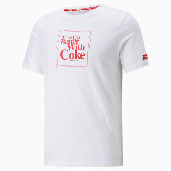 PUMA x COCA-COLA Men's Graphic Tee, Puma White, extralarge