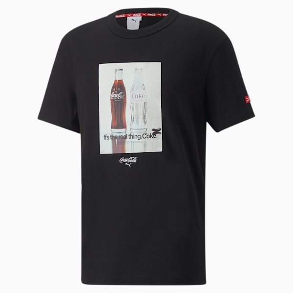 PUMA x COCA-COLA Men's Relaxed Tee, Puma Black, extralarge